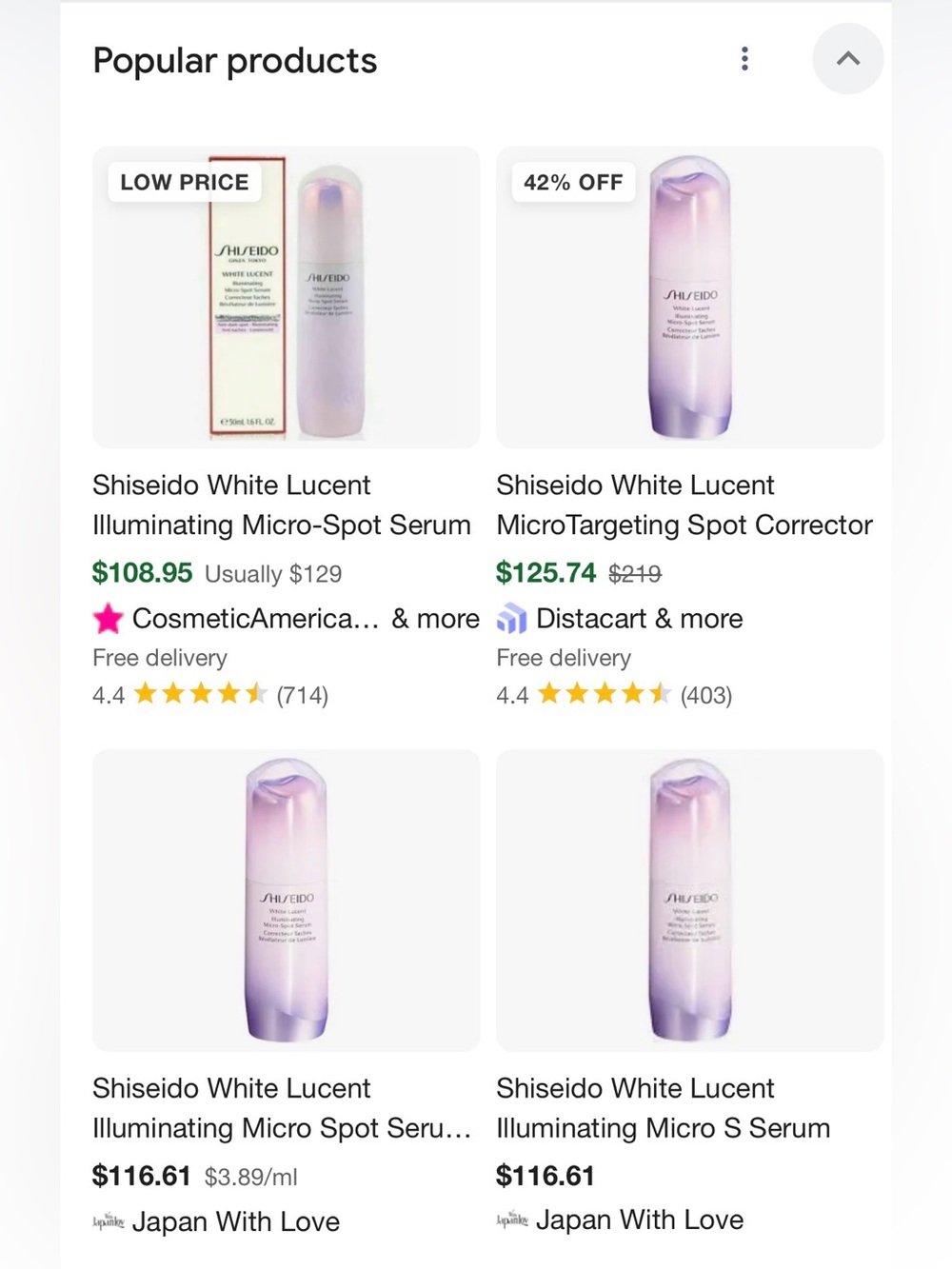 $129 Shiseido White Lucent Illuminating Micro-Spot Serum